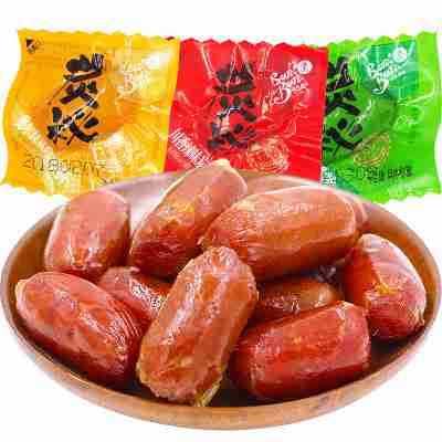 波拉波拉炭秘烤肠散称纯**肠奥尔良脆骨熟食休闲零食小吃火腿肠
