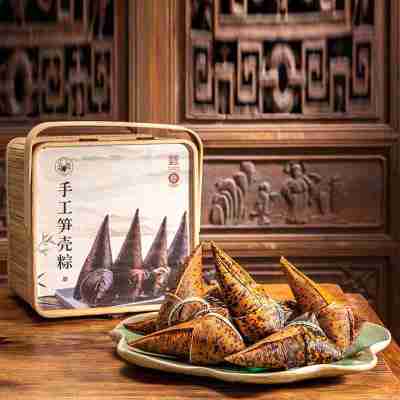 缸鸭狗粽子竹篮礼盒1520g